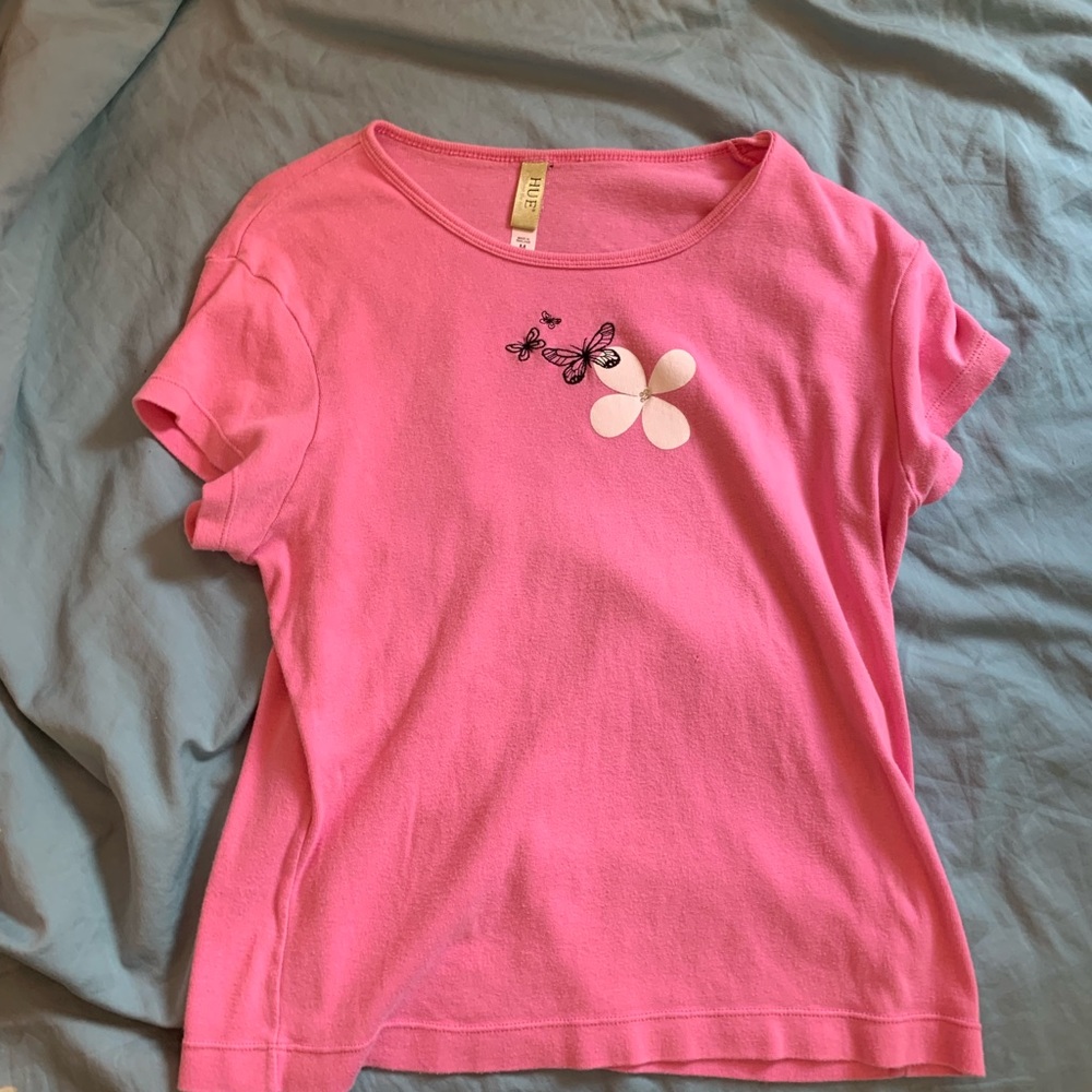 Pink y2k baby tee